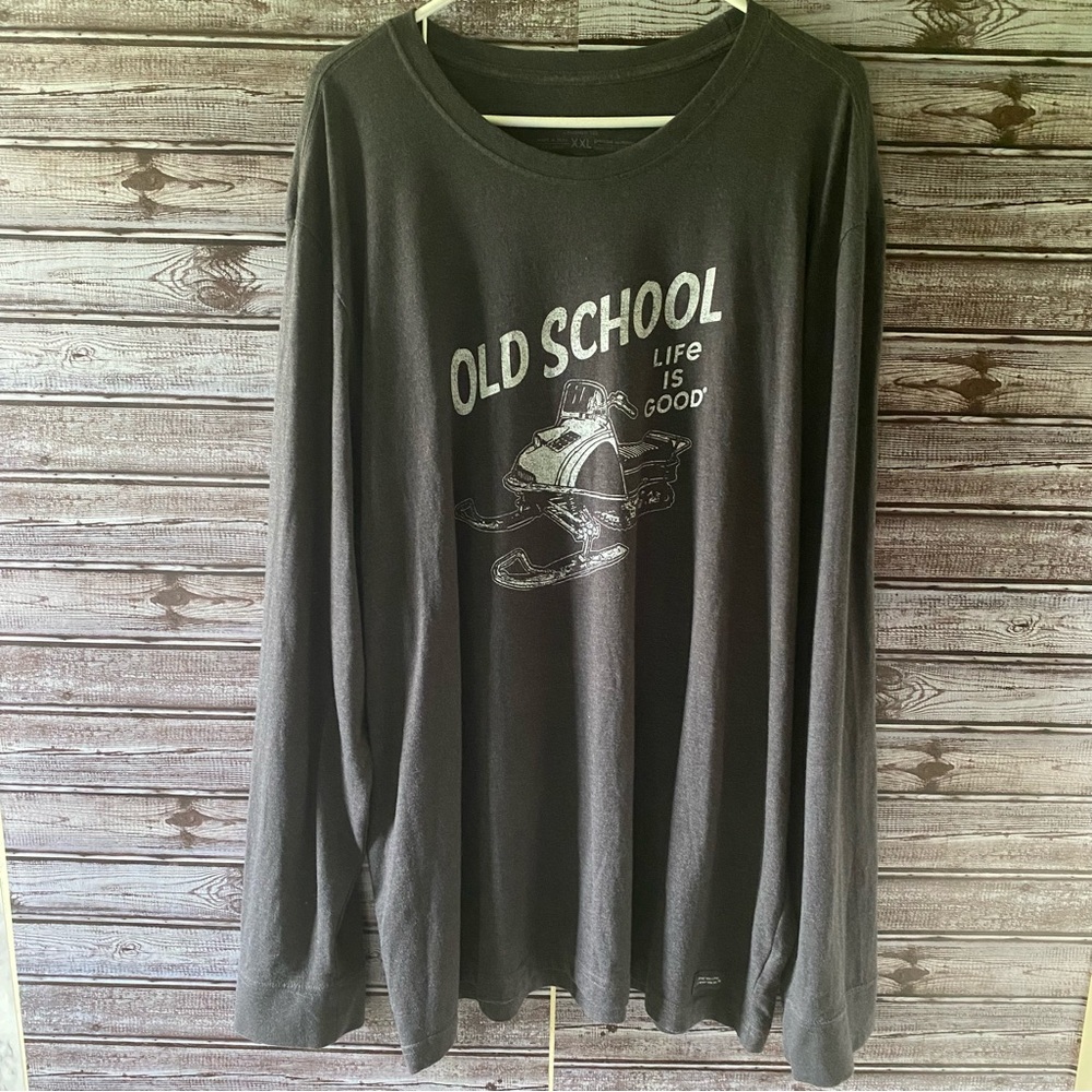 Life is Good Men's Long-Sleeved Crusher Tee Size XXL